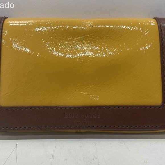 Kate Spade Hazel Marbella sunflower / toffee wristlet - Picture 5 of 12